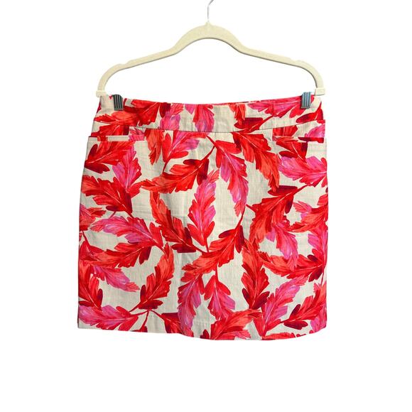 Chico's | Pink/Taupe Floral Skort | 10 - Picture 1 of 10